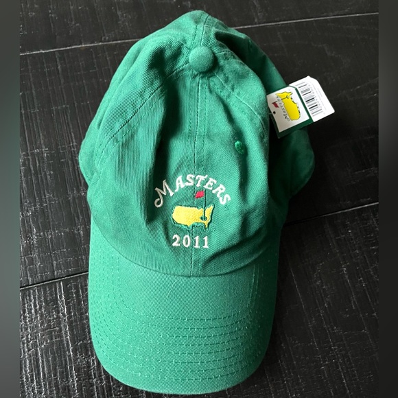 Masters Other - Masters 2011 Green Adjustable American Needle Augusta National Golf Hat‎ NWT